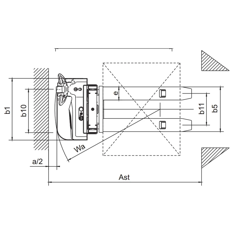 Electric Walkie Stacker (EVV10B/EVV12B/EVV15B) 1000-1500 kg 1600-3500 mm - view 4