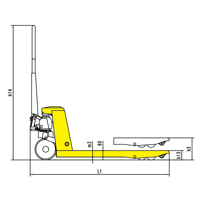 Heavy Duty Hand Pallet Truck (RPV5000HD) 5000 kg - view 2