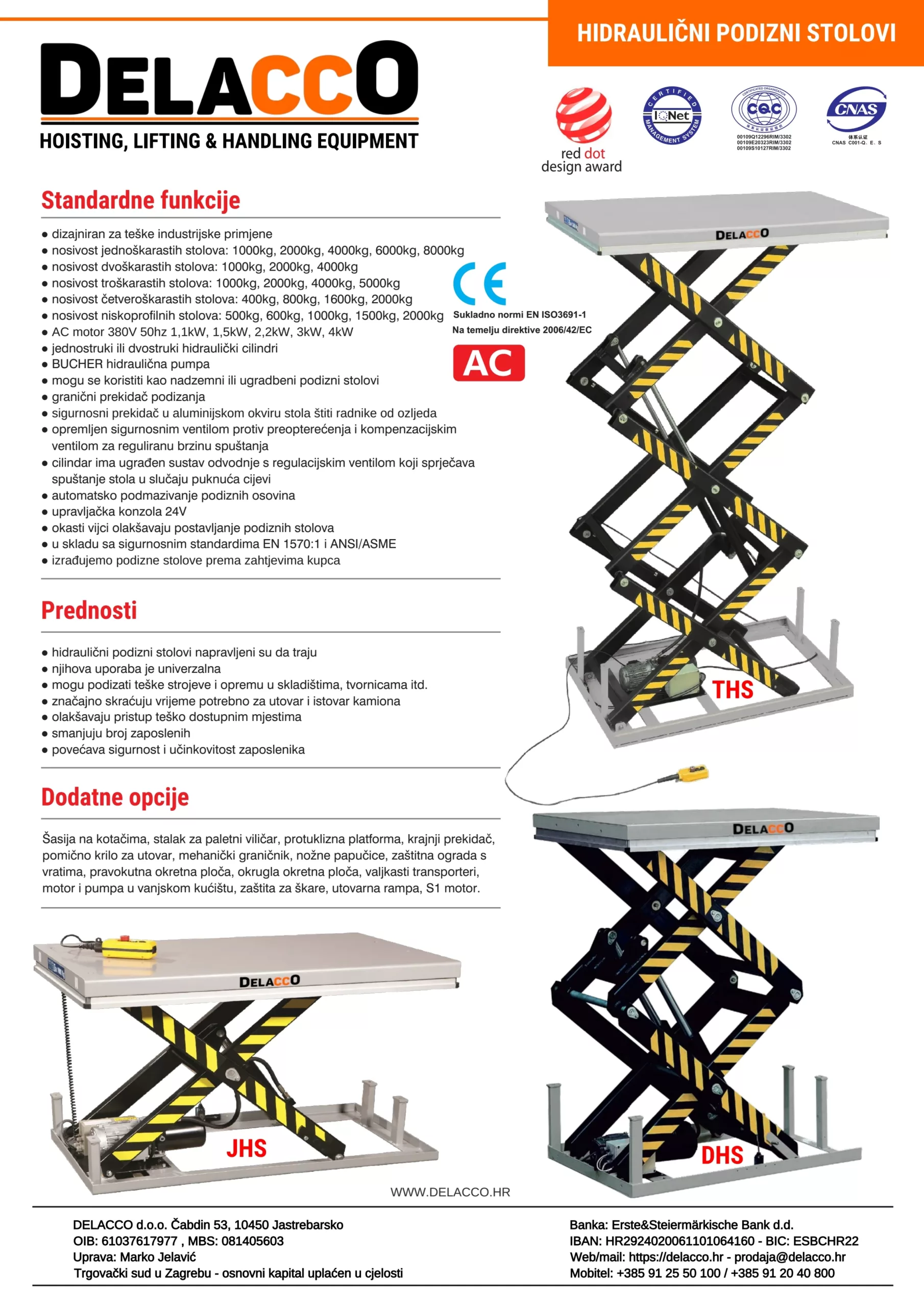 Single Scissor Lift Table (JHS4000) 4000 kg - view 2