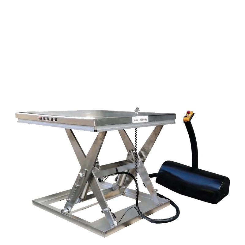 Stainless Steel Electric Lift Table AISI 304 (JHS1800S) 1800 kg - view 2