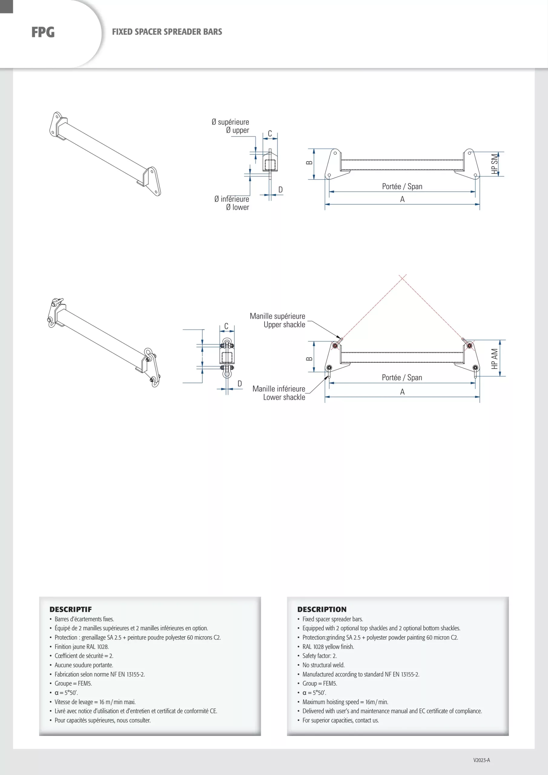 Fixed Spreader Bar (FPG) 1000-10000 kg, 1-5 m - view 2